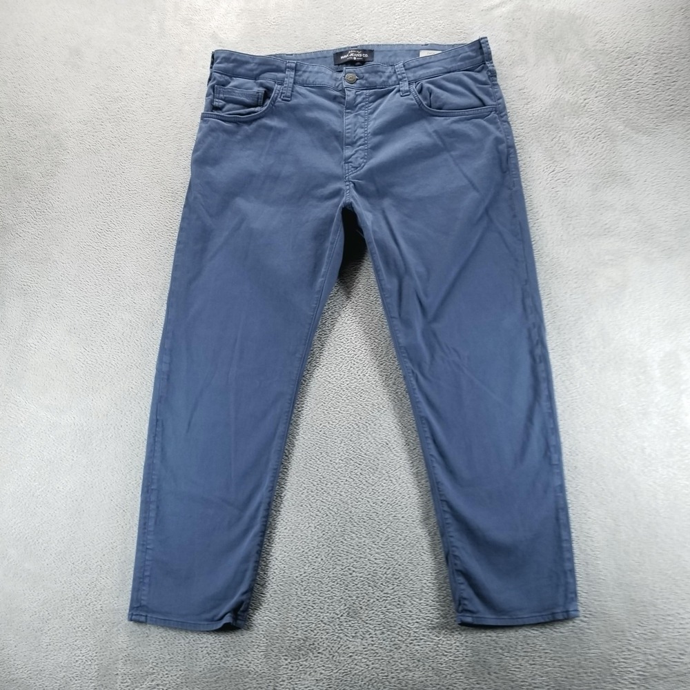 Mavi Jeans Mens 38x28 Blue Zach Straight Leg Mid Rise Stretch Comfort‎ Casual
